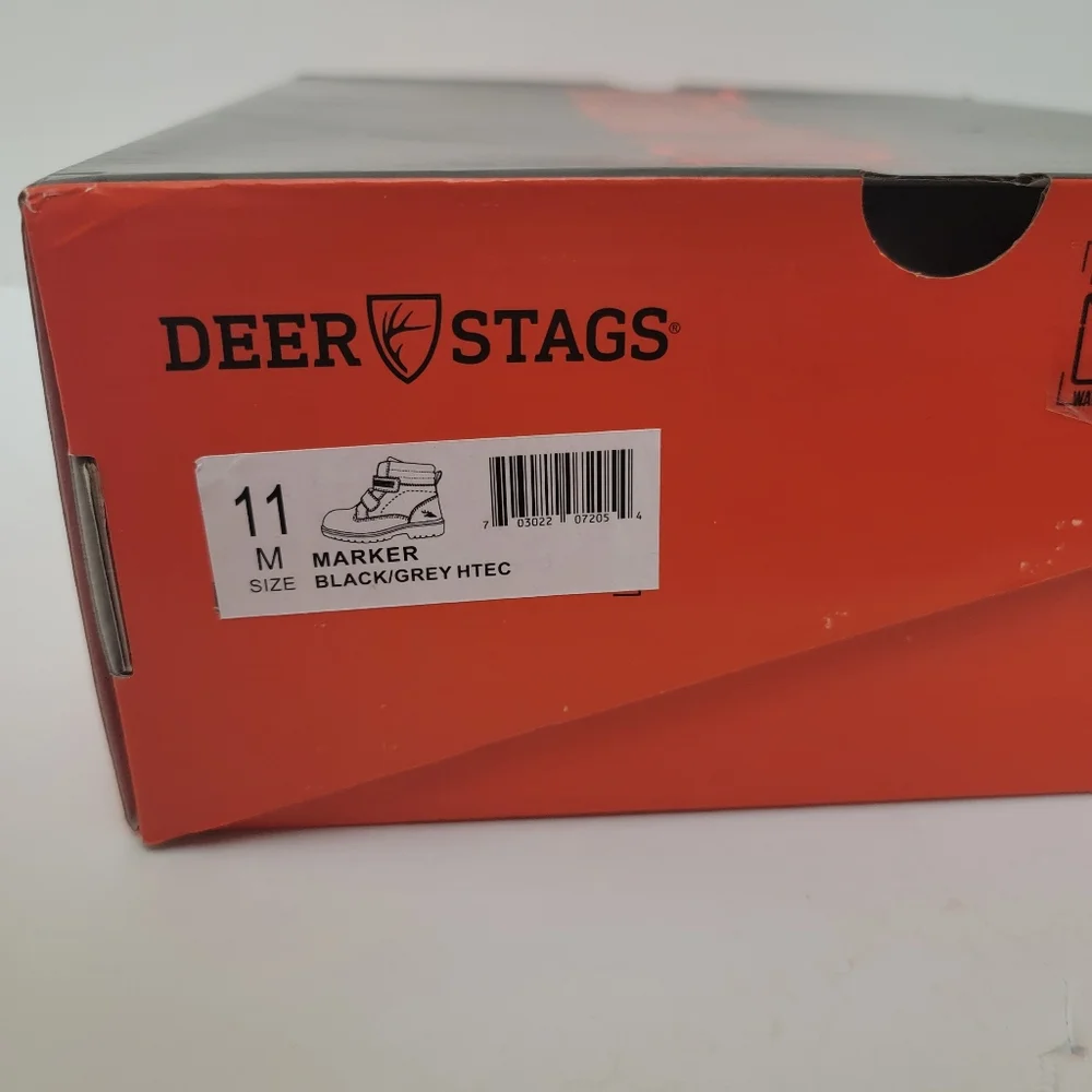 DEER STAGS Toddler Boy Marker Waterproof Boot in Black & Gray